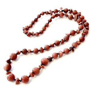 Vintage Goldstone Beaded Necklace
